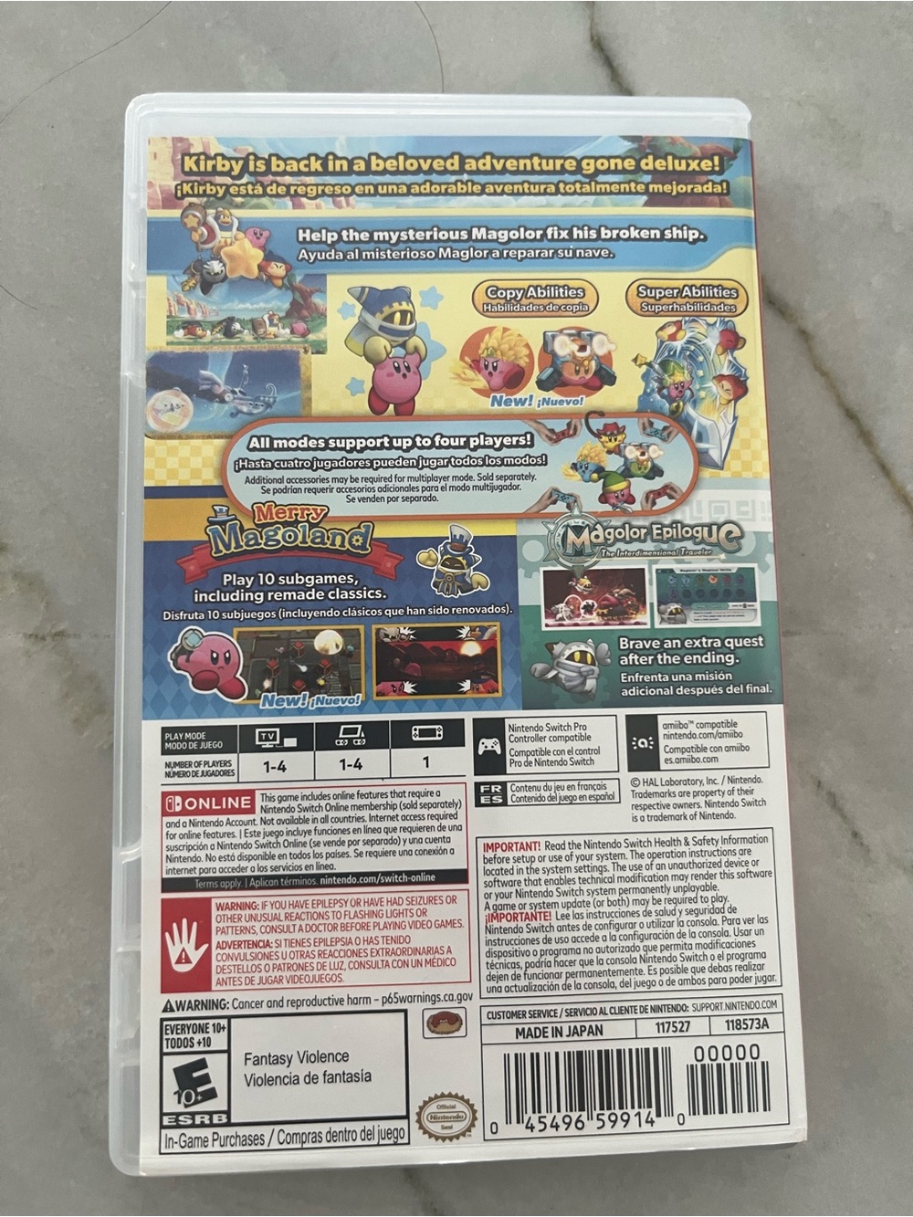 Nintendo switch Kirby's Return to Dream Land Deluxe game - Picture 2 of 3